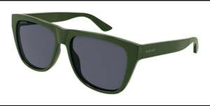 Gucci Pop Web Square Green Acetate Sunglasses with Velvet Case